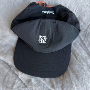 Malbon X undefeated  nylon tech cap black